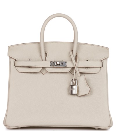 Hermès Birkin 25 Beton Togo Palladium Hardware