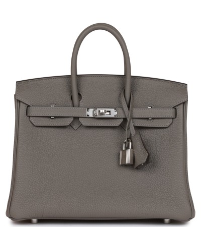 Hermès Birkin 25 Gris Meyer Togo Palladium Hardware