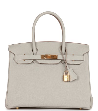 Hermès Birkin 30 Gris Perle Togo Gold Hardware