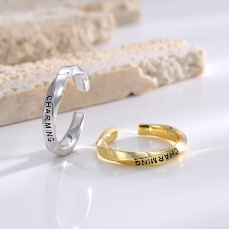 Eco-Friendly Copper Real Gold Plated Fashionable Minimalist Ring