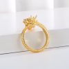 Eco-Friendly Copper Real Gold Plated Dragon-Shaped Open Ring