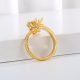 Eco-Friendly Copper Real Gold Plated Dragon-Shaped Open Ring