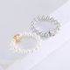 Eco-Friendly Copper Gold-Plated Elastic Cord Pearl Ring