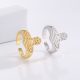 Eco-Friendly Copper Real Gold Plating + High-End Fashion Adjustable Ring