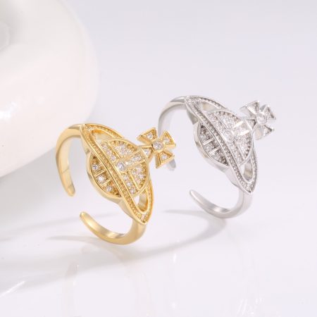🔥Trending Eco-Copper Real Gold Plated Planet-Style Adjustable Ring with Premium Design